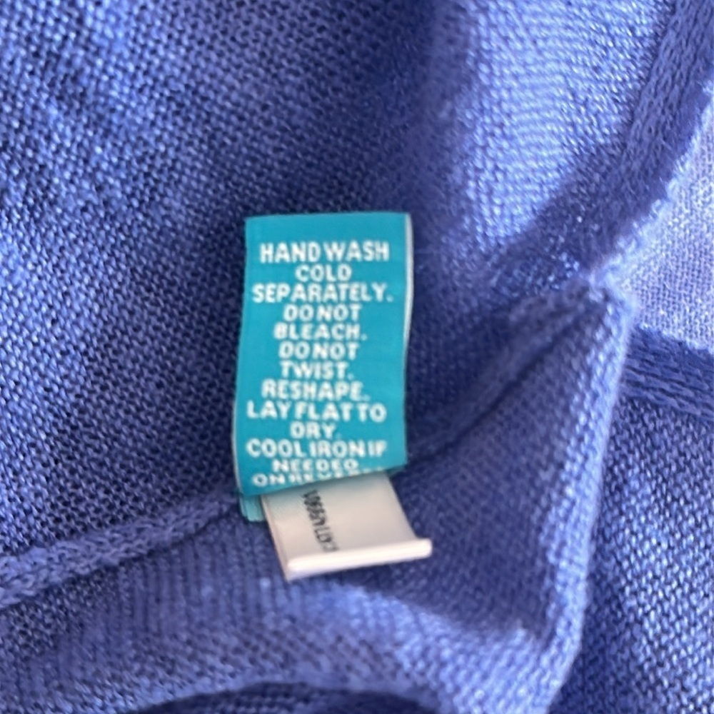 Tori Richard Women’s Royal Blue Linen Tunic Top Size Small Resortwear Coastal - Picture 7 of 7